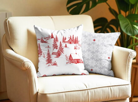 2 set flanelových obliečok BESKYDY Červená