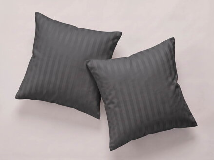2 set damaškových obliečok na vankúš VIENNA Black