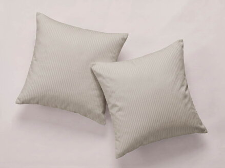 2 set damaškových obliečok na vankúš DANUBE Taupe