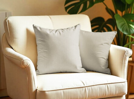 2 set damaškových obliečok na vankúš DANUBE Taupe