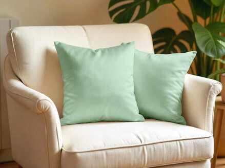 Obliečka na vankúš SATÉN Dusty Green | 2ks