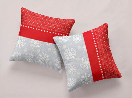2 set flanelových obliečok FROST Red