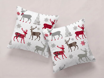 2 set flanelových obliečok JELENČEK Red