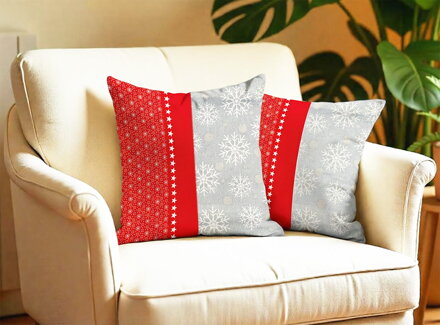 2 set flanelových obliečok FROST Red