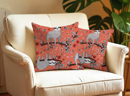 Obliečka na vankúš LEŇOCHOD Koralová | 2ks