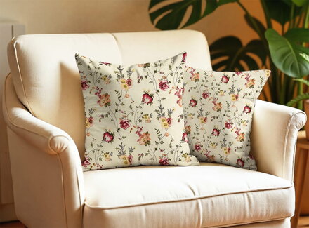 Obliečka na vankúš ROZKVITNUTÁ LÚKA Red | 2ks