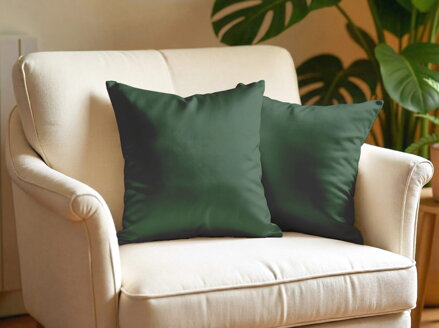 Obliečka na vankúš SATÉN Olive | 2 ks