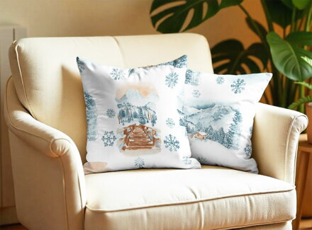 2 set flanelových obliečok PIENINY Modrá