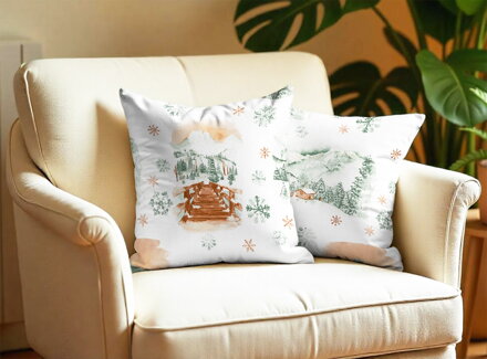 2 set flanelových obliečok PIENINY Zelená