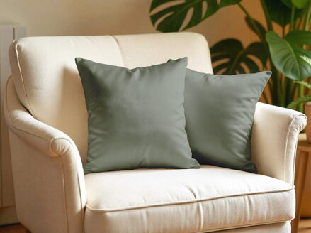 Obliečka na vankúš SATÉN Svetlo zelená | 2ks