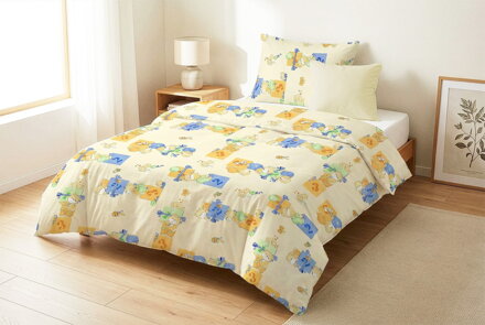 Detské obliečky ŠANTIACE MEDVEDÍKY Beige | 140x200 cm