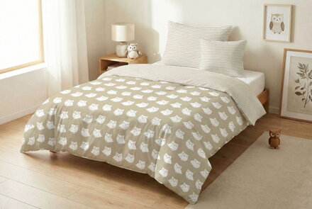 Obliečky SOVIAK BUBO Hnedá