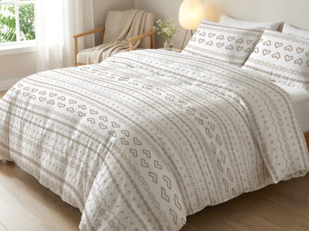 Folklórne obliečky ČIČMANY Béžová