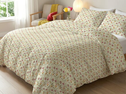 Bavlnené obliečky ROZKVITNUTÁ LÚKA Red