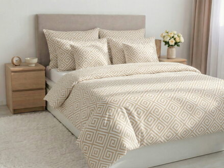 Bavlnené obliečky STOCKHOLM Mocca