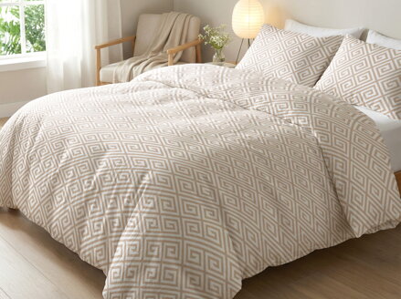 Bavlnené obliečky STOCKHOLM Mocca