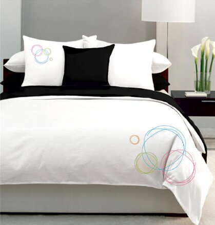 Posteľné obliečky BUBBLES WHITE