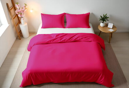 Obliečky SATÉN UNI Fuchsiová