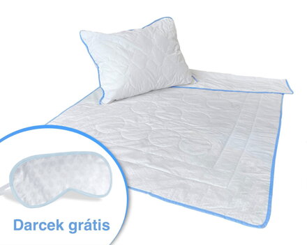 Set chladivého paplóna a vankúša ARCTIC BLUE s DARČEKOM