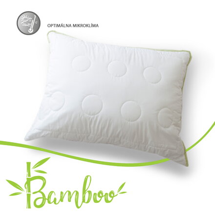 Prírodný vankúš Áčko Bamboo | 70x90