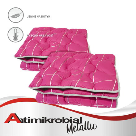 Set extra hrejivých termo paplónov Metalic Termo Pink | 1300g