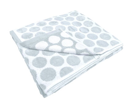 Plážová osuška MALIBU DOTS Silver grey