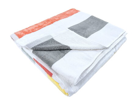 Plážová osuška MALIBU STRIPES Aragon red