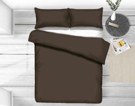 Obliečky SATÉN UNI Dark Brown