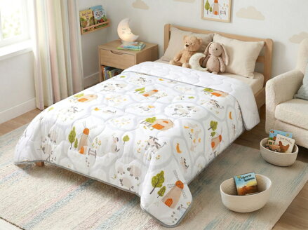 Bavlnený prehoz FARM ROAD Grey