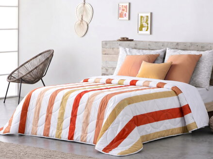Prehoz na posteľ Botanica COMO Apricot