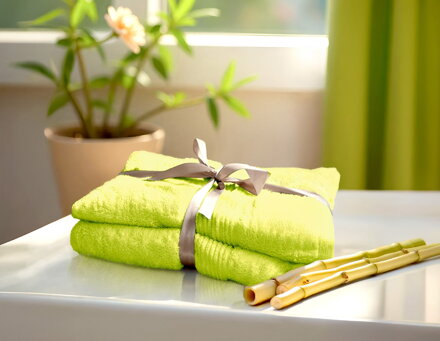 Sada uterák a osuška ÁČKO BAMBOO Apple green