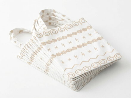 Eko tašky Čičmany Béžová | sada 100 ks