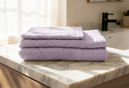 3 Sada uterákov a osušky SIENA Lavender
