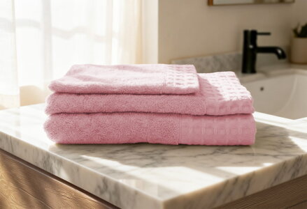 3 Sada uterákov a osušky SIENA Rose