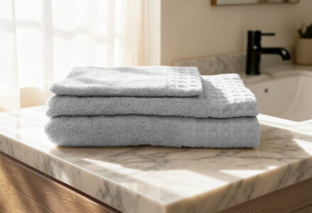 3 Sada uterákov a osušky SIENA Silver