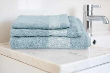 3 Sada uterákov a osušky VICTORIA Faded denim