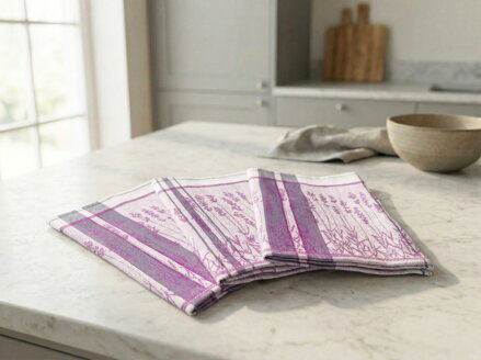 Sada 3ks | Utierky z egyptskej bavlny ZINA Lavender