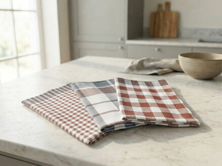 Sada 3ks | Utierky z egyptskej bavlny ZINA Thomson Cacao