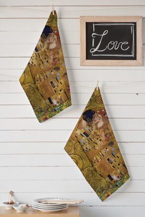 2-set utierok PANAMA KITCHEN TOWEL - Gustav Klimt | KISS