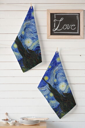 2-set utierok PANAMA KITCHEN TOWEL - Vincent van Gogh | Nočná obloha