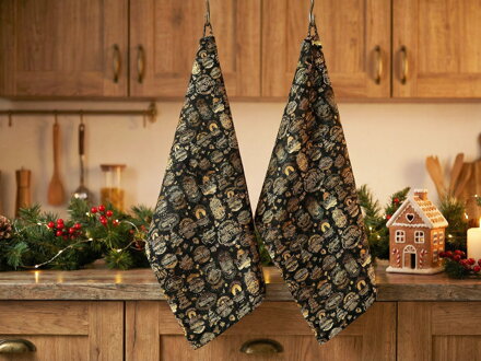 2-set utierok PANAMA KITCHEN TOWEL - Veselé Vianoce