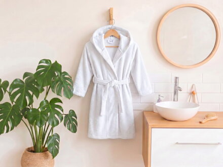 Detský froté župan Biely | 100% Bavlna