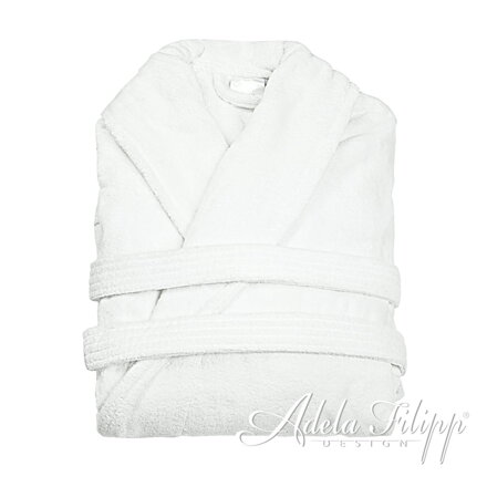 Župan Velur White | 100% Bavlna