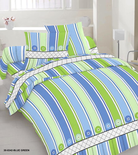 6-dielna posteľná súprava ISABELLE Blue Green