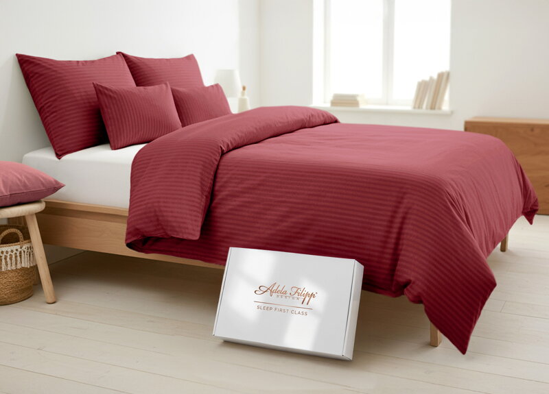 Damaškové obliečky Burgundy - 4 set