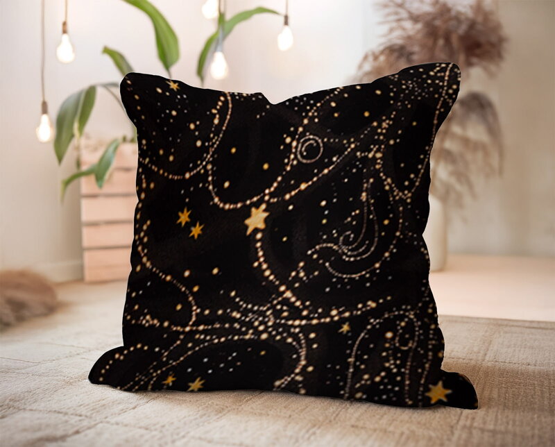 Dekoračný vankúš COSMIC Black