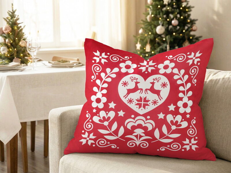 Dekoračný vankúš ČERVENÝ KAMEŇ