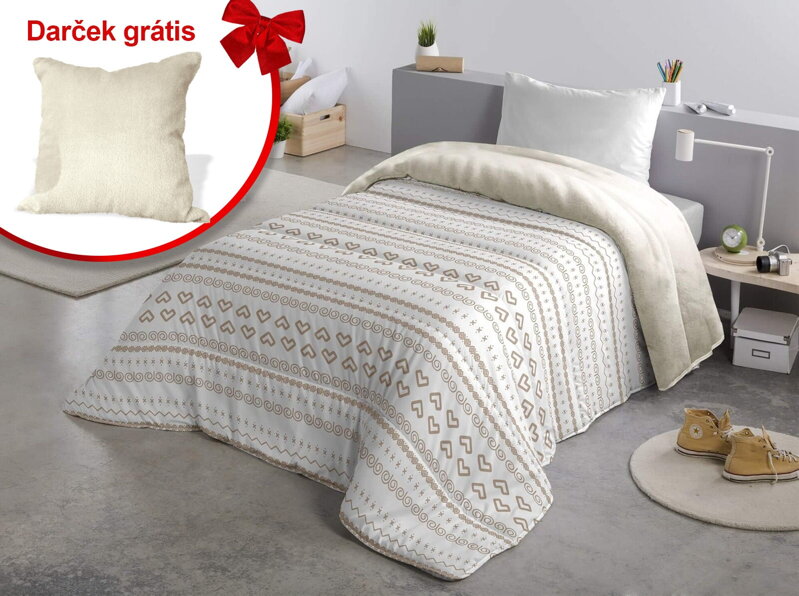 Slovenská hrejivá deka Čičmany Champagne Slovenská hrejivá deka Čičmany Champagne