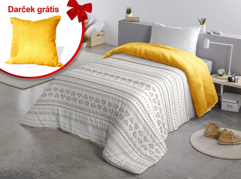 Slovenská hrejivá deka Čičmany Honey Slovenská hrejivá deka Čičmany Honey