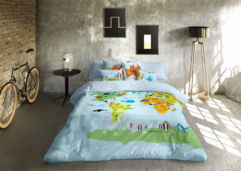 Posteľné obliečky WORLD MAP Posteľné obliečky WORLD MAP